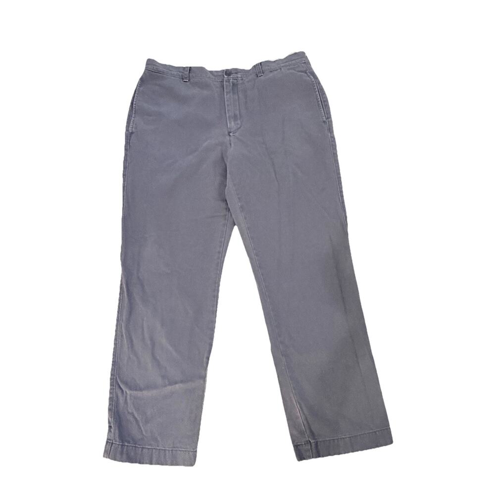 J.Crew Mens Chino Pants Classic Fit Grey 36 x 30 100% Cotton Preppy